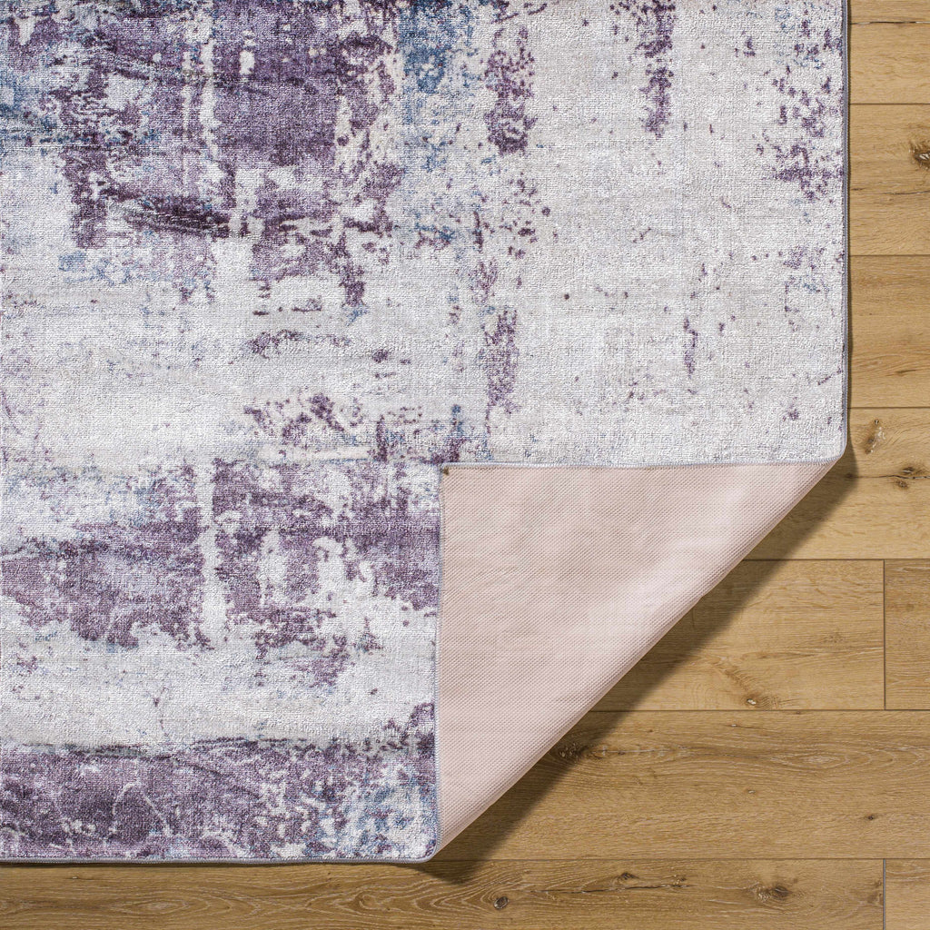 Hauteloom Busia BUSI Dark Purple Machine Made Polyester Rug