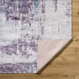 Hauteloom Busia BUSI Dark Purple Machine Made Polyester Rug