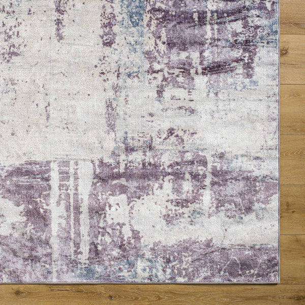 Hauteloom Busia BUSI Dark Purple Machine Made Polyester Rug