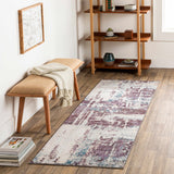 Hauteloom Busia BUSI Dark Purple Machine Made Polyester Rug