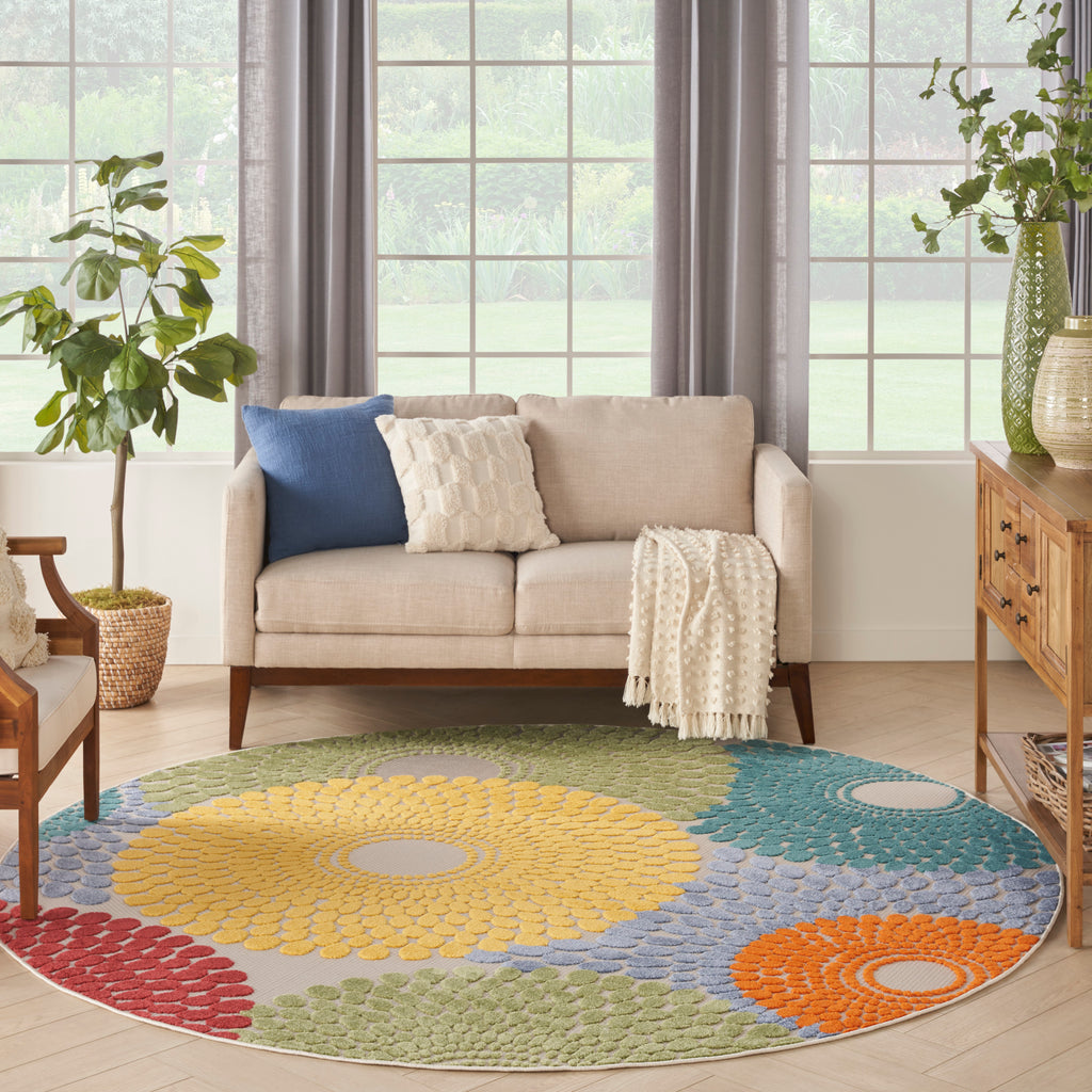 nourison aloha alh29 multicolor rug