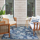 nourison garden oasis goa03 navy rug