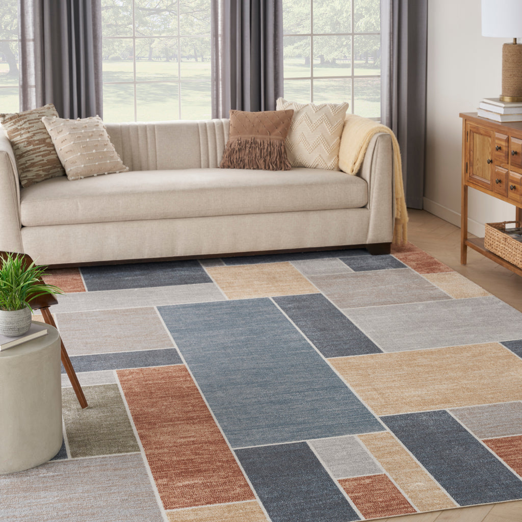 nourison astra machine washable asw09 multicolor rug