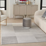 nourison brushstrokes bsk04 silver grey rug