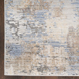 nourison abstract hues abh01 grey blue rug