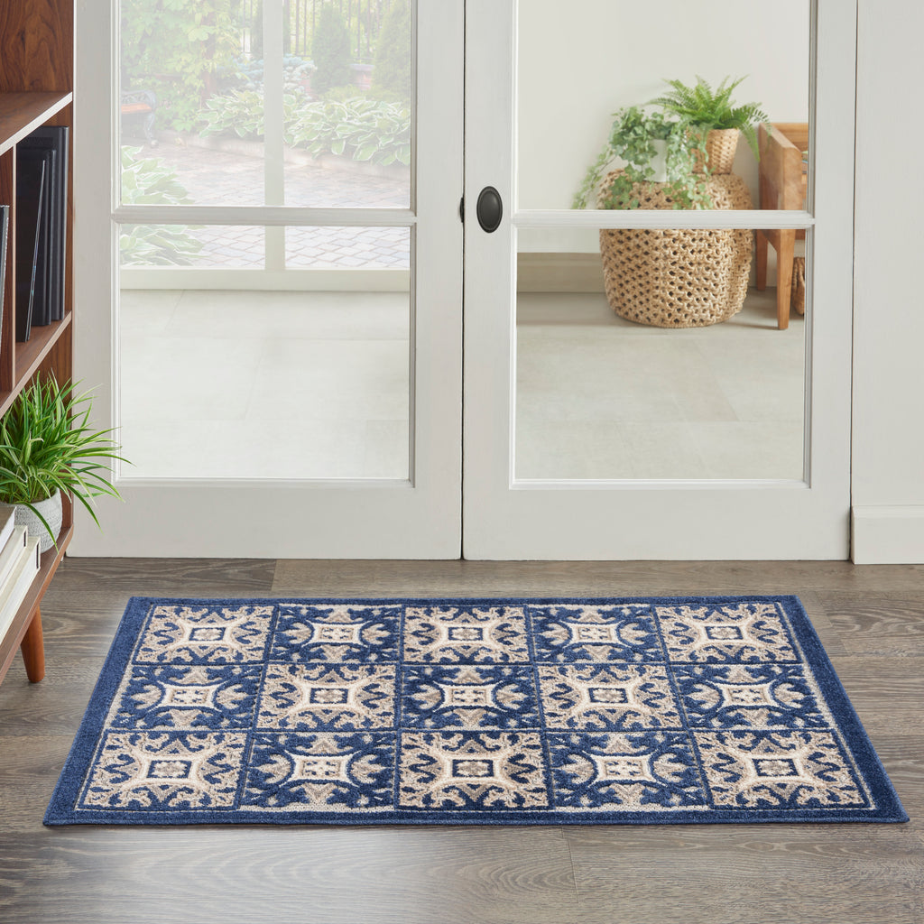 nourison aloha alh34 blue rug