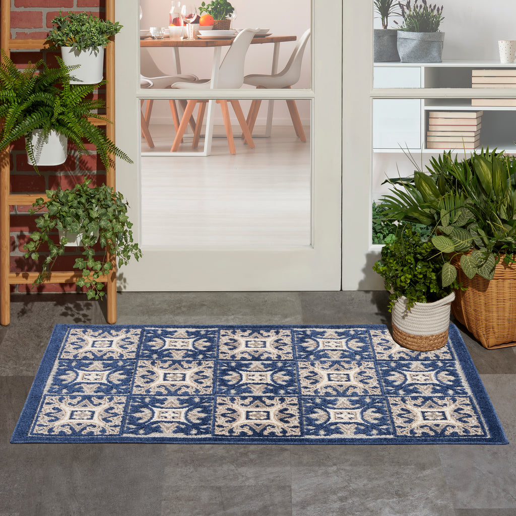 nourison aloha alh34 blue rug