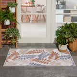 nourison aloha alh18 blue mocha rug