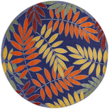 nourison aloha alh18 navy multicolor rug