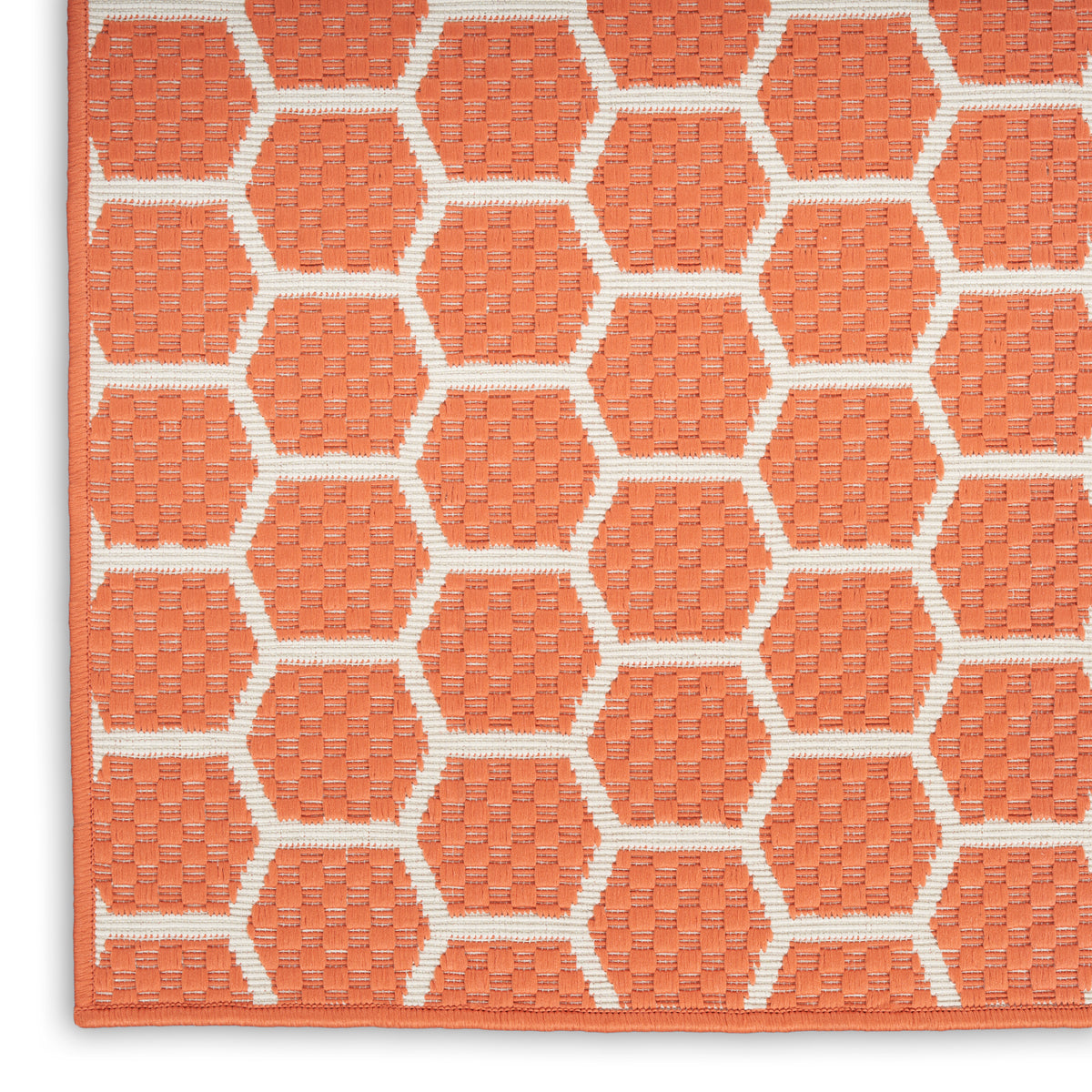 nourison twist reversible tws01 coral rug