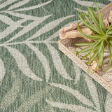 nourison garden oasis goa01 green ivory rug