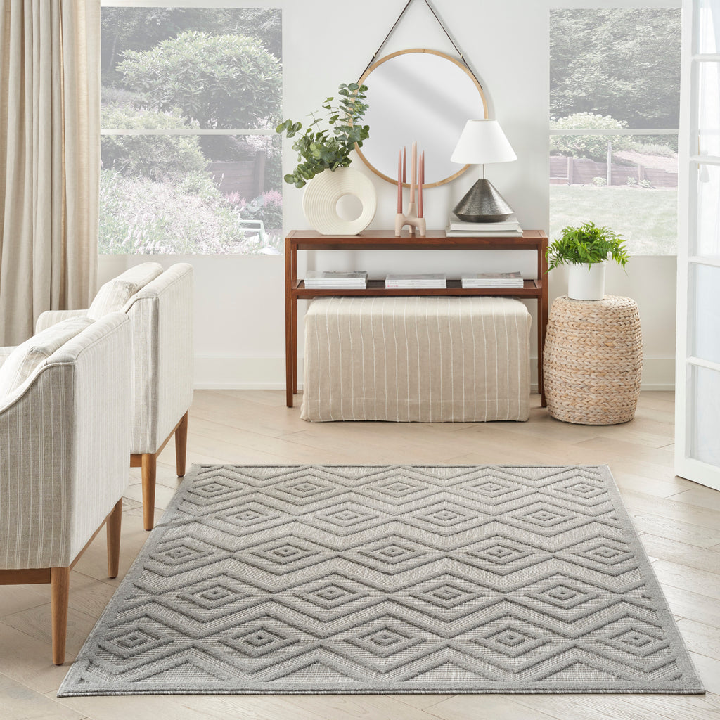 nourison versatile nrv01 silver grey rug