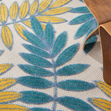 nourison aloha alh18 ivory multi rug