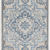 nourison elation etn10 ivory blue rug