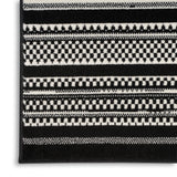 nourison grafix grf41 black white rug
