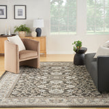 nourison serenity home srh02 ivory grey blue rug