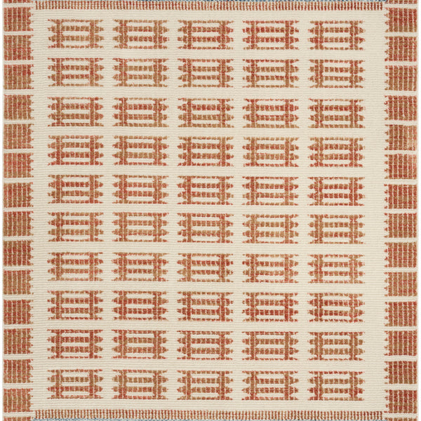 nourison nordic nrc16 ivory rust rug