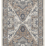 nourison quarry qua18 ivory taupe rug