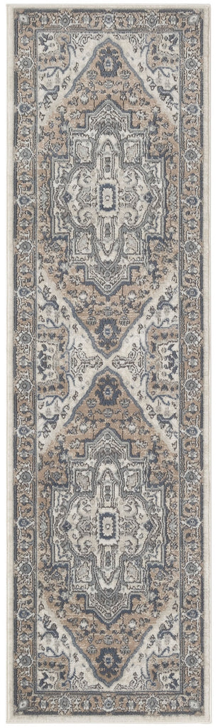 nourison quarry qua18 ivory taupe rug