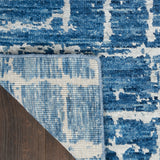 nourison luna lun02 blue silver rug