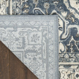 nourison quarry qua18 navy ivory rug