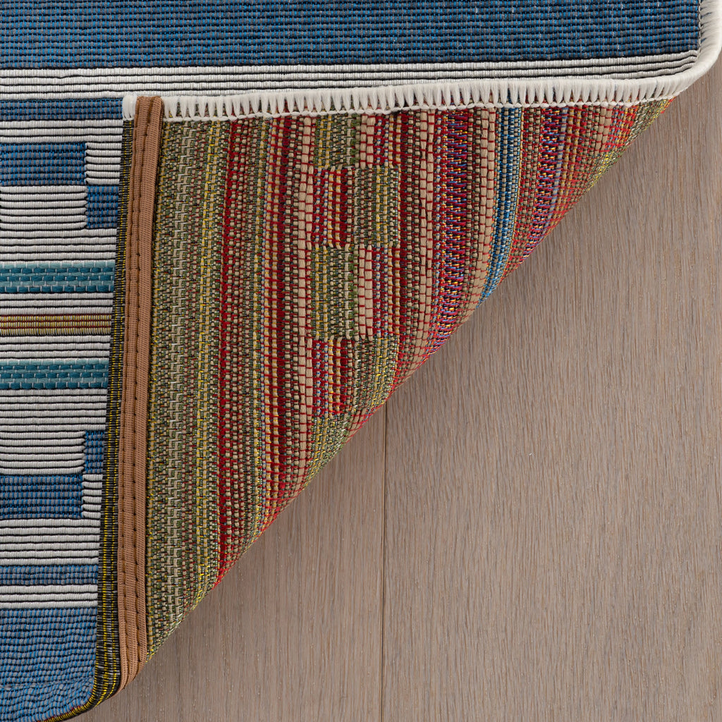 dash albert capri da2437 blue woven flatwoven polypropylene rug