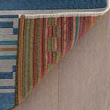 dash albert capri da2437 blue woven flatwoven polypropylene rug