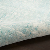 nourison harmony hay02 ivory aqua rug
