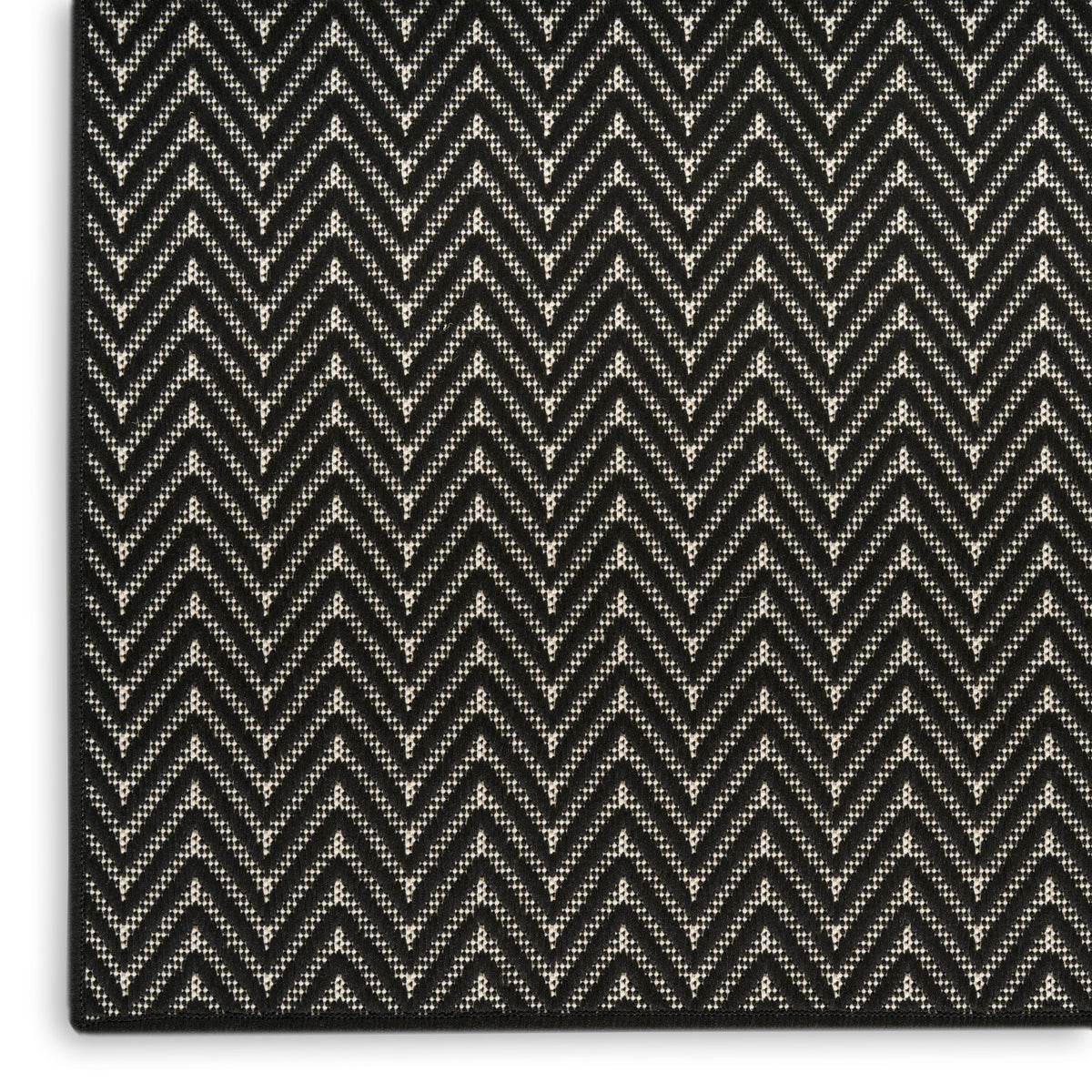 nourison horizon indoor outdoor hoz02 black rug