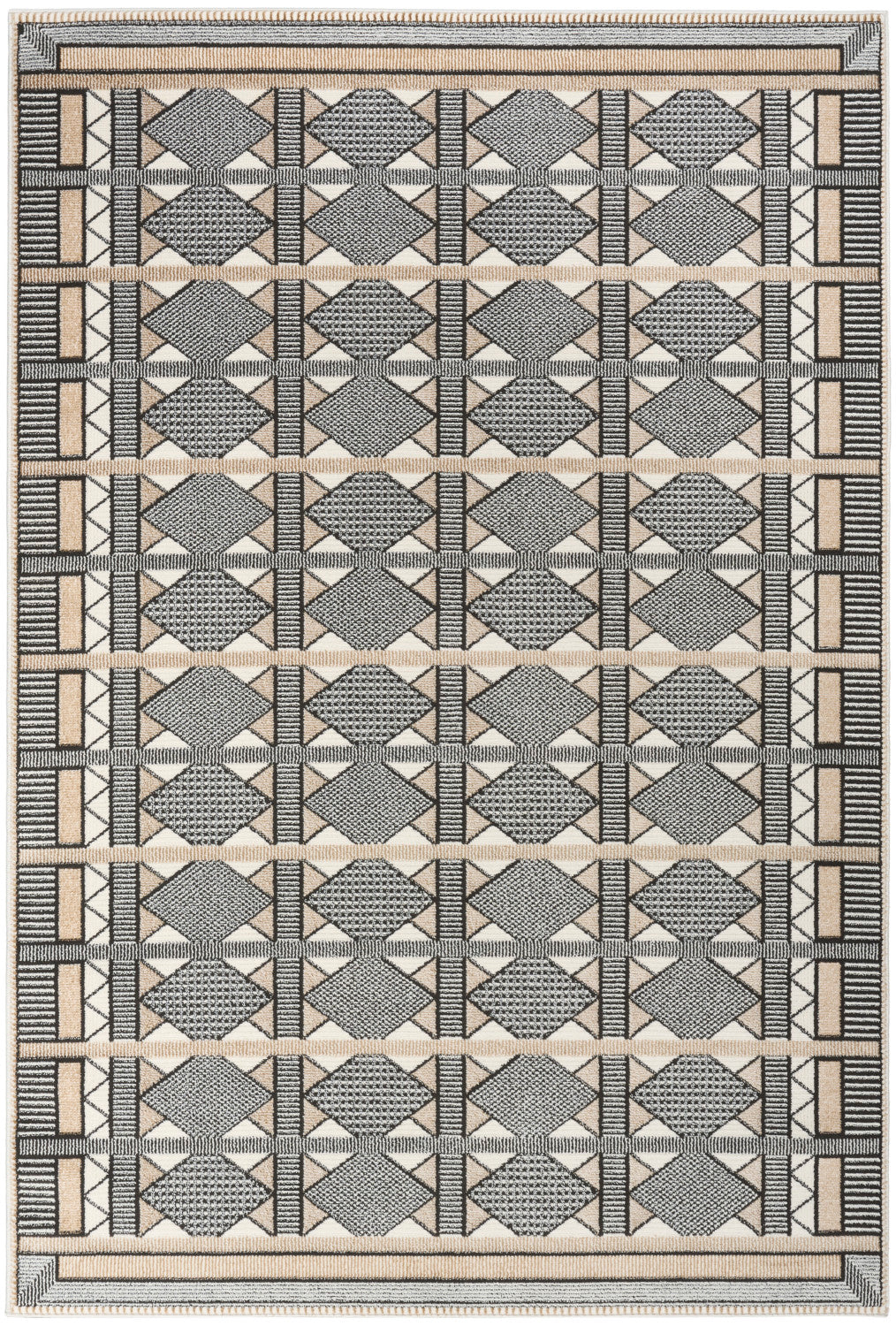 nourison nordic nrc06 ivory multicolor rug