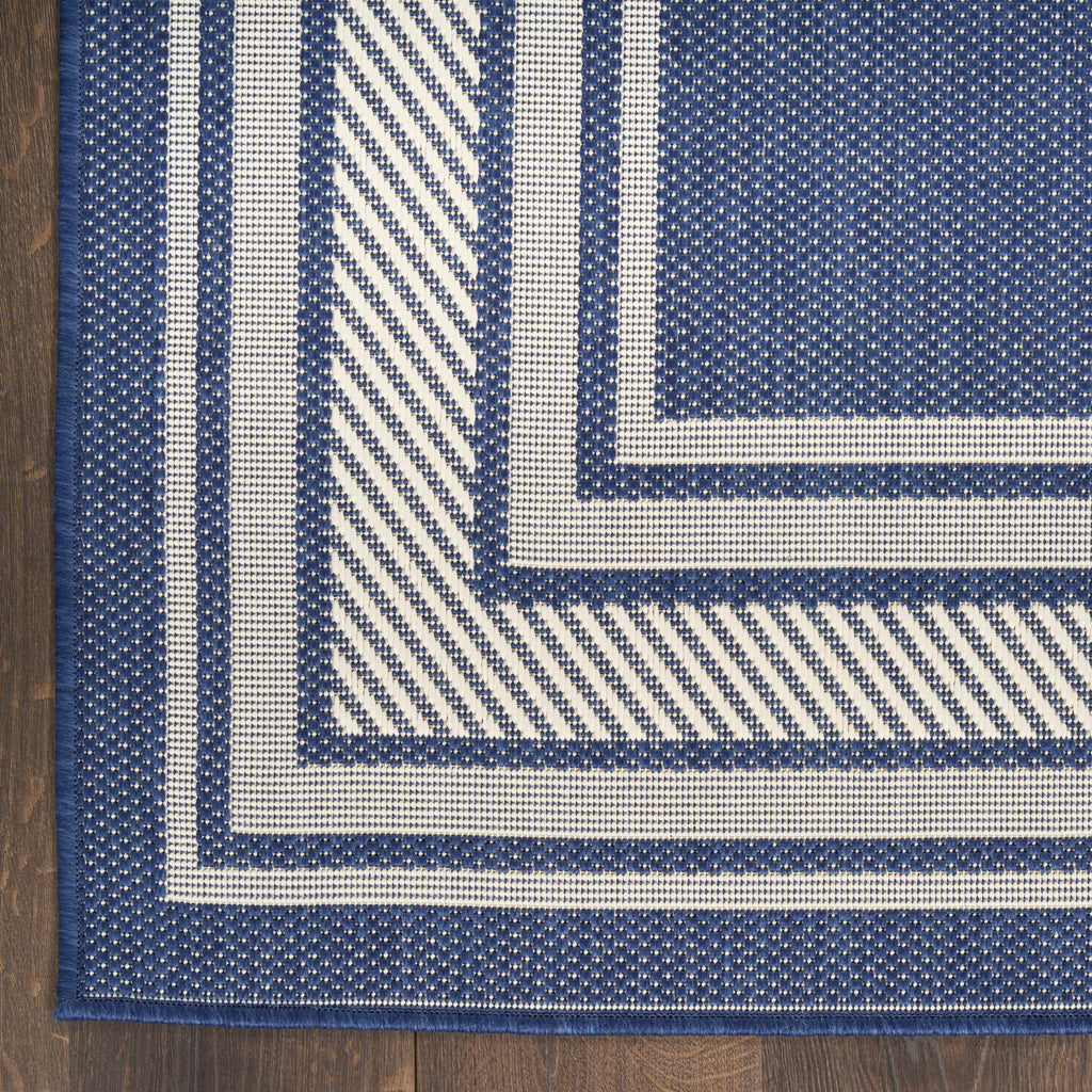nourison horizon indoor outdoor hoz03 navy rug