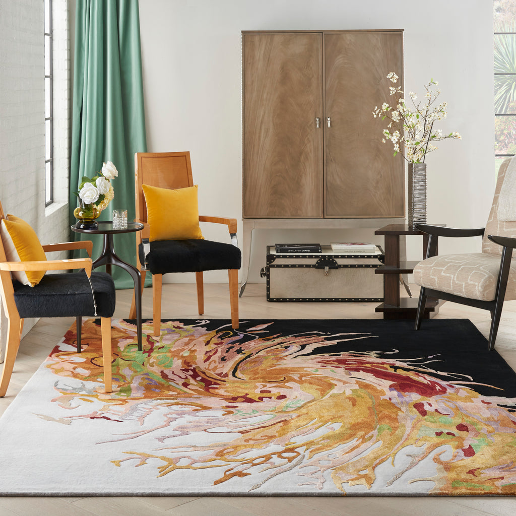 nourison prismatic prs21 multicolor rug