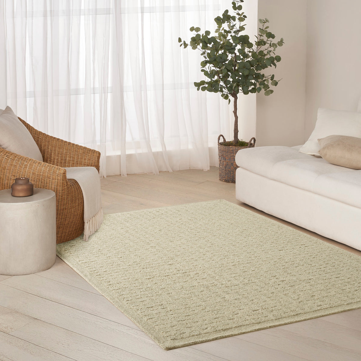 nourison pure grids pgr01 light green rug