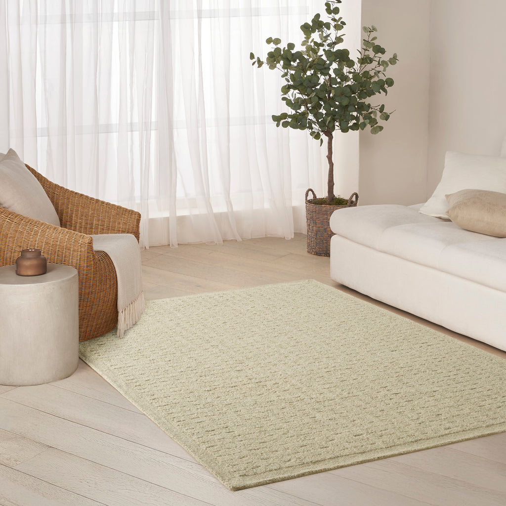 nourison pure grids pgr01 light green rug