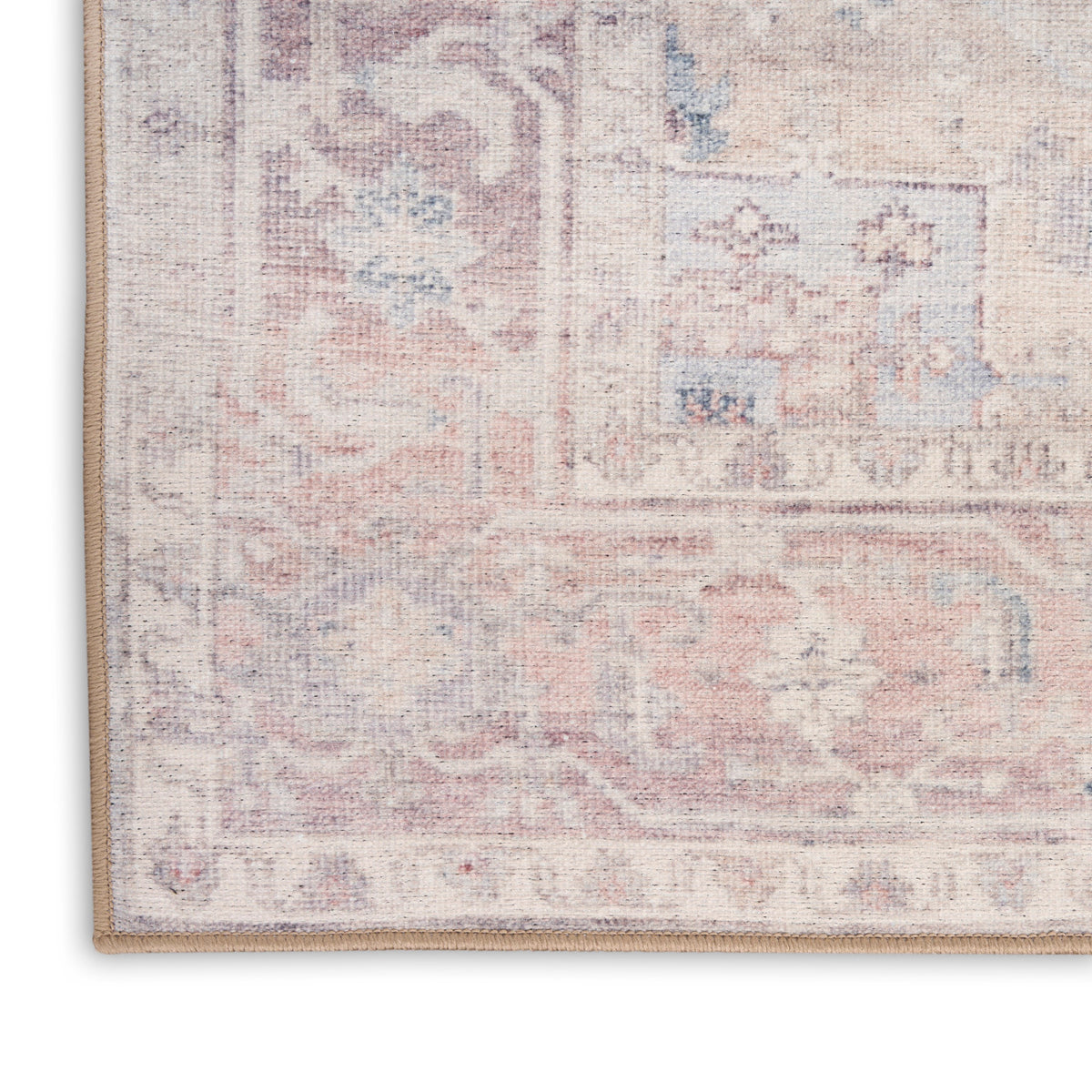 nourison vintage washables vws07 light blue rug