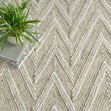 nourison interlock itl04 teal rug