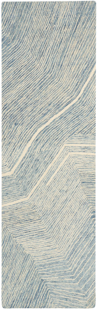 nourison pure angles ang01 ivory blue rug