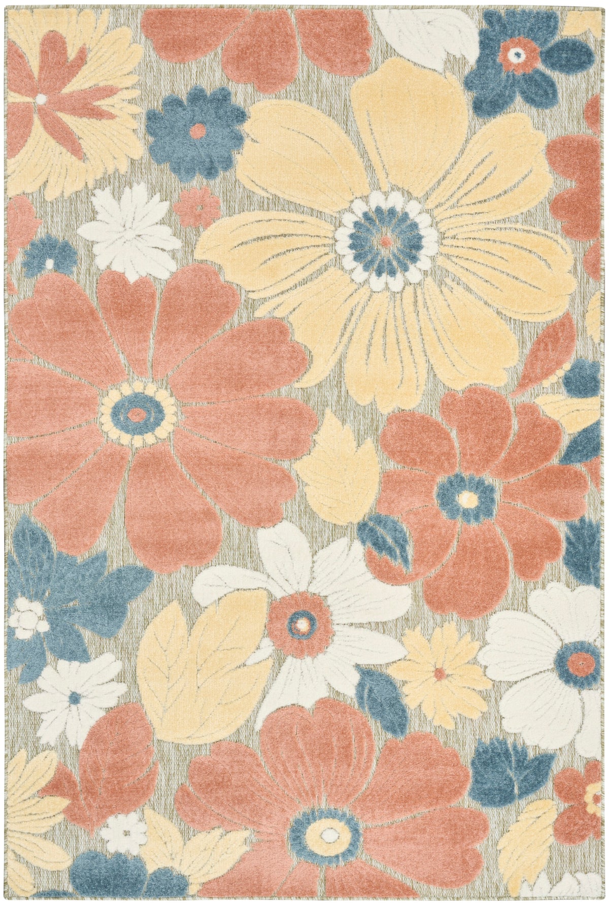 nourison aloha alh42 rose rug