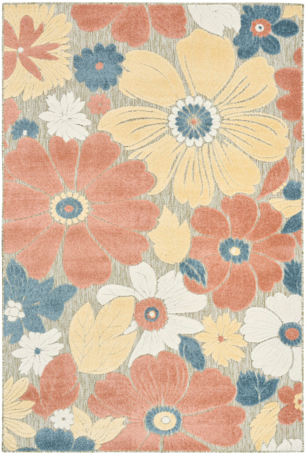 nourison aloha alh42 rose rug