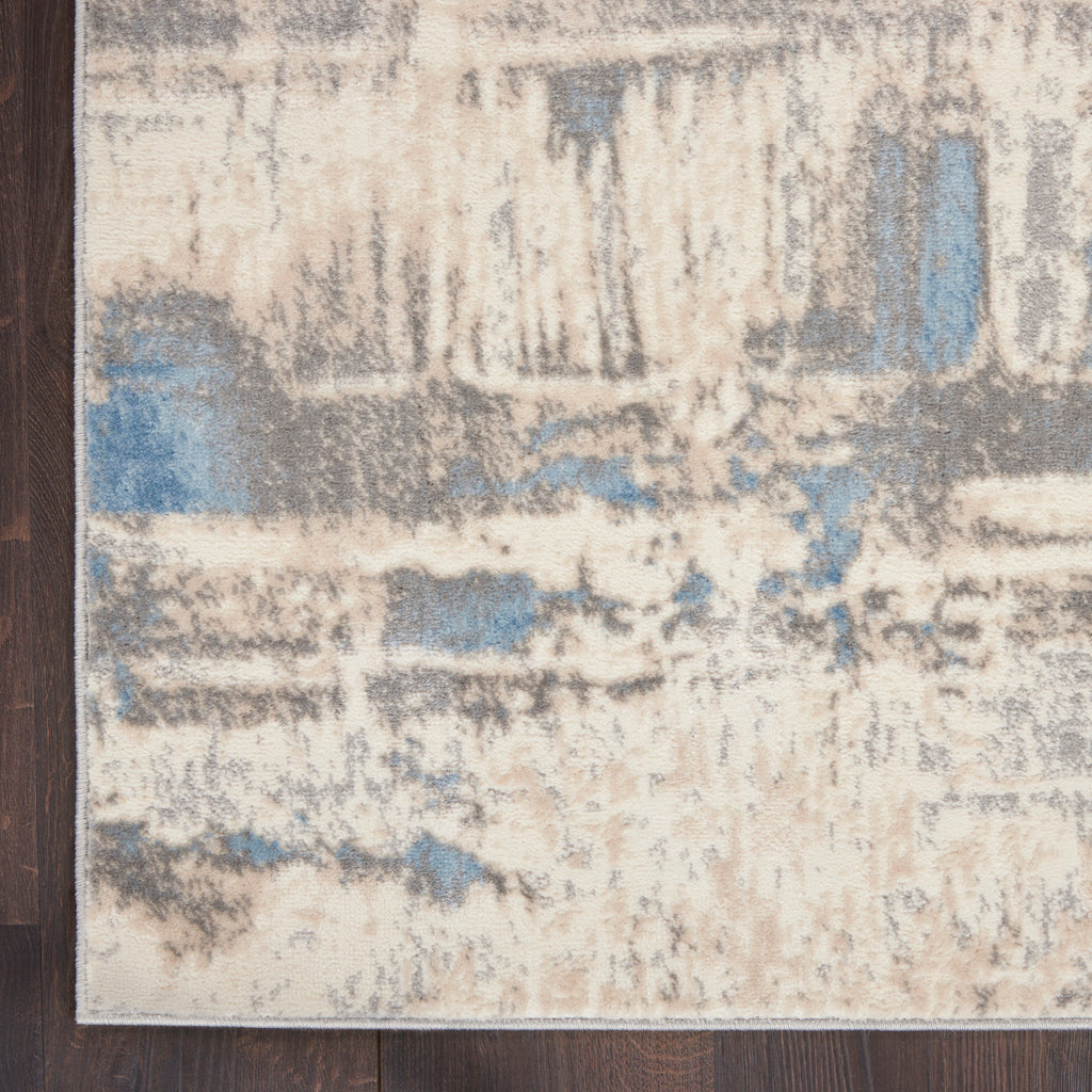 nourison solace sla07 ivory grey blue rug