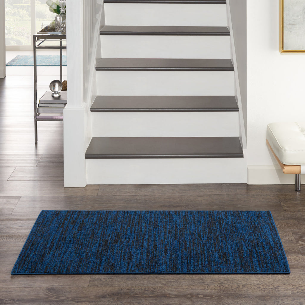 nourison nourison essentials nre01 midnight blue rug