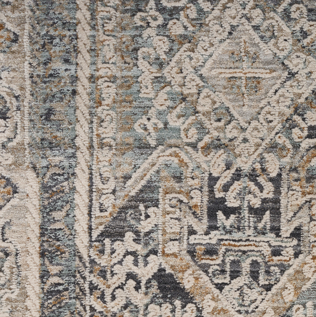 nourison lynx lnx01 ivory charcoal rug