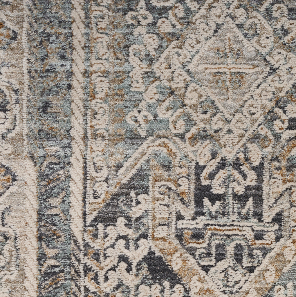 nourison lynx lnx01 ivory charcoal rug