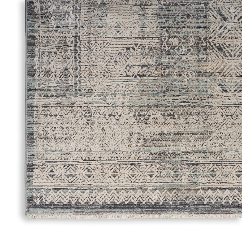 nourison lynx lnx06 ivory blue rug
