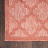 nourison easy care nes01 coral orange rug