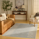 nourison nordic nrc15 ivory blue rug