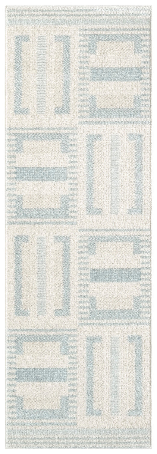 nourison nordic nrc11 ivory blue rug