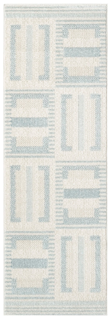 nourison nordic nrc11 ivory blue rug