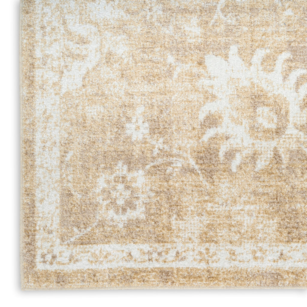 nourison astra machine washable asw19 ivory gold rug