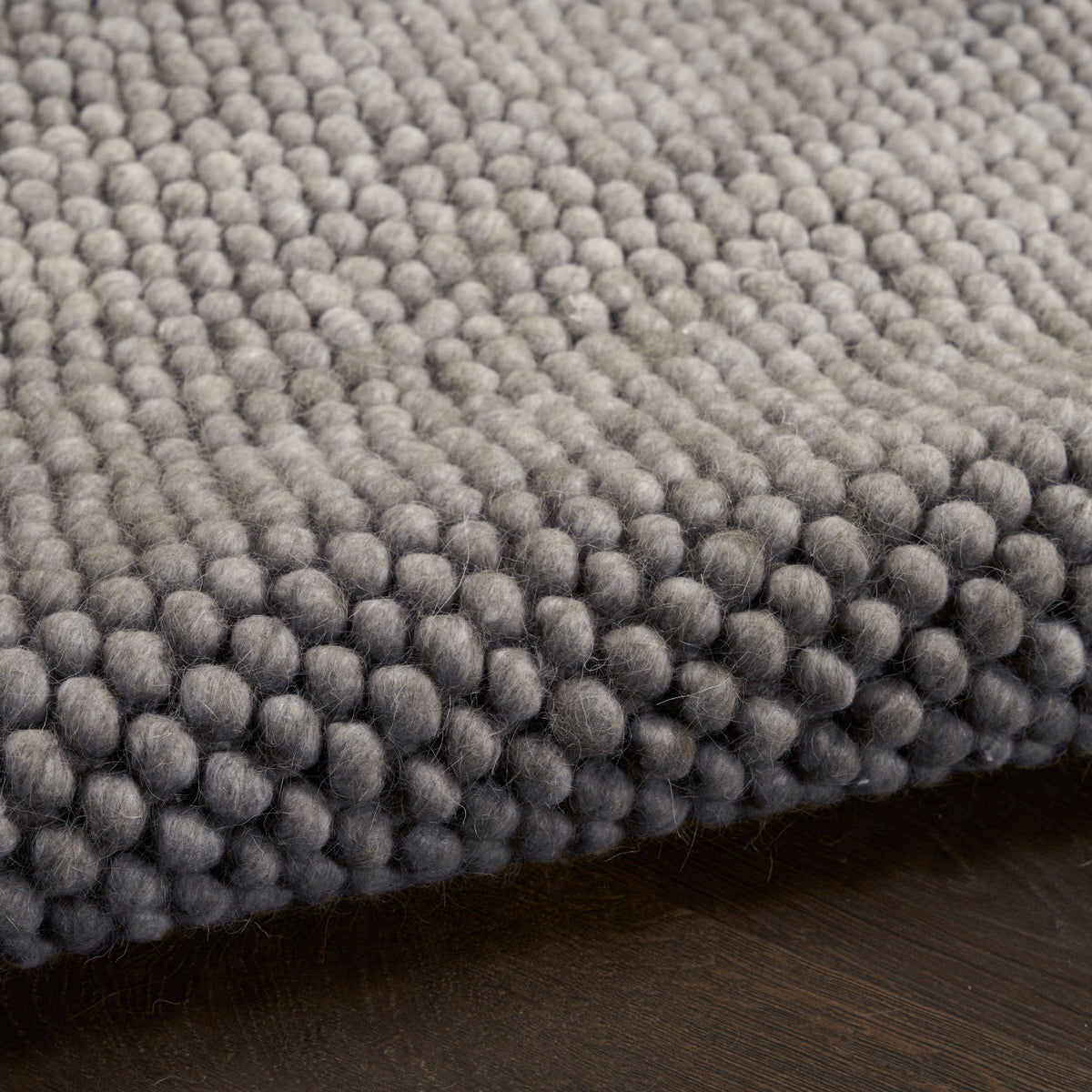 nourison pure knots knt01 grey rug